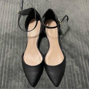 ALDO Leather Block Low Heels